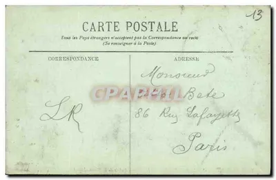 Exposição colonial de Marselha — Palácio da Tunísia — LL. — Verso