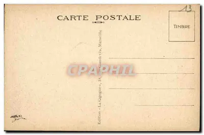 Marseille — Promenade de la Corniche — Edição La Gignone, Marseille — Verso