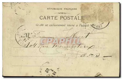 Marselha - 85 - O Cais das Fornas — monotipo L. Lazard, 18, rue Tiberiennes — Verso