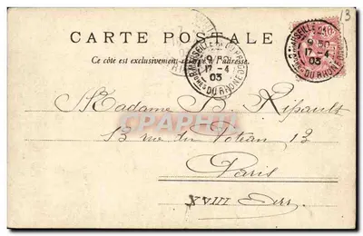 Marselha — Igreja de São Vicente — Papelaria do Louvre, L. Gardet, Marselha, n°892 — Verso