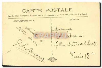 Marselha - A Caserne St-Charles — editor desconhecido, n° 12 — Verso