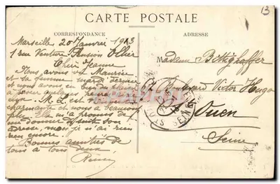 Marseille — Nossa Senhora da Guarda — A Basílica e a Vigia — Edição Especial do Sanceuaire — Verso