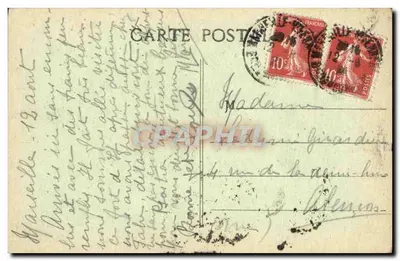 Marseille — Zamek If — Z.Z. — Wydawca Z.Z. n°4 — Rewers
