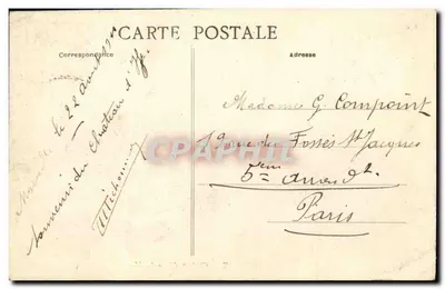 Marselha — Castelo de If — L. M. — Verso