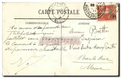 Marseille — L'Entrée de la Cannebière — LL. — N° 168 — Verso