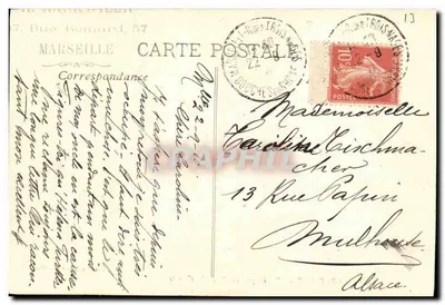 Marseille — Basiliek van Onze Lieve Vrouw van de Wachtpost — Uitgave van de Nieuwe Galerijen — Achterkant