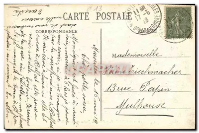 MARSEILLE - Paleis van Justitie en Beeld Berryer - JF. — Achterkant