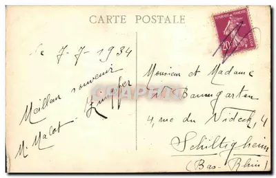 Marseille — Vue générale sur N.D. de la Garde — Verso