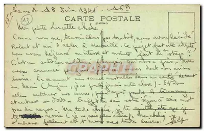 Marseille — De Poort van Aix — uitgever Mario, n° 1003 — Achterkant