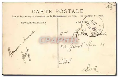 Marselha - Exposição Colonial - Batalha de Flores — Editor Pl. Autyp & Lébour, n°71 — Verso