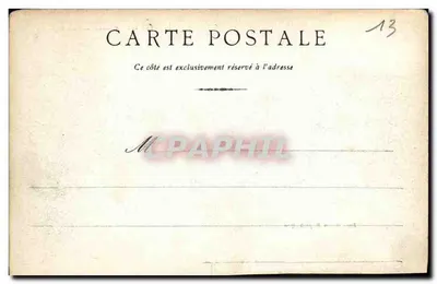 Rue de la République — Marsylia — wydawca nieznany, numer serii nie widoczny — Rewers