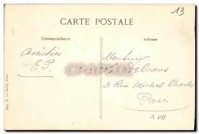 Marseille — De kade en de lantaarn — ELD, n° 2480 — Achterkant