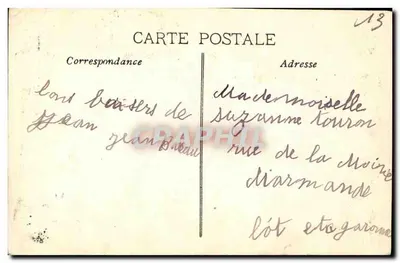 Marseille - Świątynia Najświętszej Maryi Panny Garde — wydawca nieznany, nr 59 — Rewers