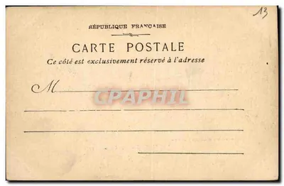 Marseille - La Cannebière — Fotolaboratorium Baudouin Marseille — Rewers