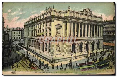 Marseille — A Bolsa e a Câmara de Comércio — Imp. E. Daley, Paris, n°10
