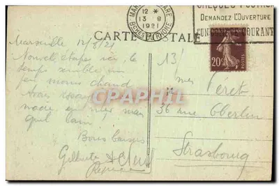 Marseille — Ogólny widok na Endoume i wyspy — P.B. n°48 — Rewers