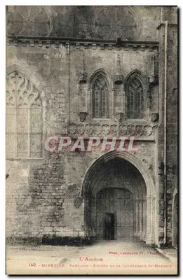 Mirepoix - Portal - Entrada da Catedral de São Maurício — Phot. Labouche Fr. - Toulouse