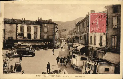 Saint-Girons - Praça Villefranche — Fotografia Labouche Frères, Toulouse, n°899