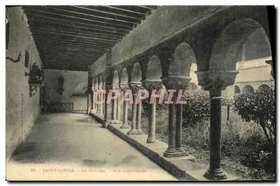Saint-Lizier - O Claustro - Vista interna — Cliché A. Trambill