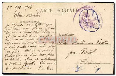 BRIANÇON — La Petite Gargouille et l'Église — E.R. n°1609 — Verso