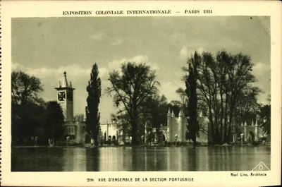 Exposition Coloniale Internationale — Paris 1931 — Vue d'ensemble de la section portugaise — Raul Lino, Architecte