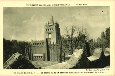 Palais de l'A.O.F. — Exposition Coloniale Internationale — Paris 1934 — G. Olivier et J.G. Lambert, Archs