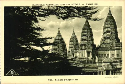 Temple d'Angkor-Vat — Exposition Coloniale Internationale — Paris 1931 — Blanche, Archs. n°163