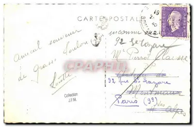 Corpsilleur "Alcyon" — França — editor não identificado — Verso