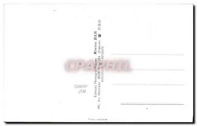 Amazone — Duits schip — uitgever Marius BAR, Toulon, serie nummer 83100 — Achterkant
