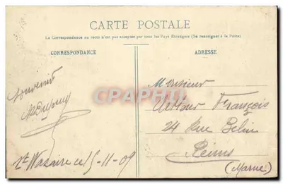 St-NAZAIRE. - O Cuirassado Amiral-Aube — Coleção Delaveau, St-Nazaire — Verso