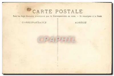 Antika kartpostal Savaş Gemisi Amiral Aube Kruvazör — Arka yüz