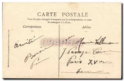 Amirale Baudin — incrociatore da squadra — Edizione Giletra, fot., Nizza. — Verso