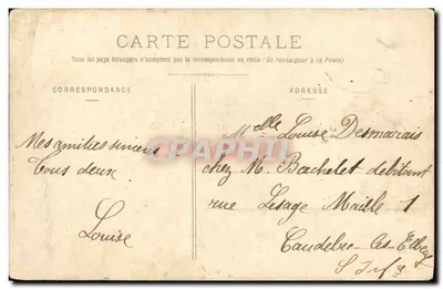 Le Contre-Torpilleur Baliste — navire de guerre français — éditeur H. Laurent, n° 487 — Reverso