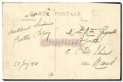 Contratorpedeiro "Bélier" — L.C. — La Rochelle — Verso