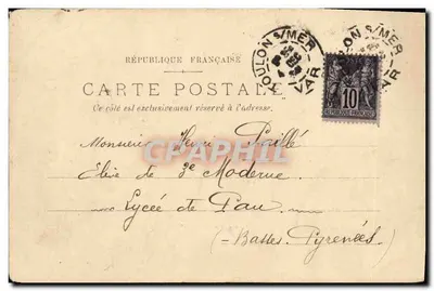 Cuirassé d'escadre 'Le Bouvines' — Port de Boulon-sur-Mer — Éditeur non identifié — Rewers