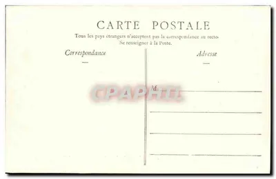 Cherbourg — A vista do cruzador de guarda-costas Le Bouvines — Coleção P. B., Cherbourg — Verso