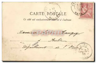 Statek wojenny w Cherbourgu — karta pocztowa nr 544 — wydawca Le Bétonnier — Rewers