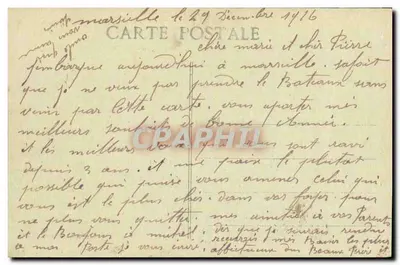 S.S. BRITANNIA — Cruiser Auxiliar de Primeira Classe — H. Grimaud, 54, rue Mazenod - Marselha — Verso