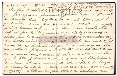 Guerra Naval 1914-1916 — Bruix — Cuirassé Francês se portando ao socorro dos Naufragados perto dos Dardanelles — Verso