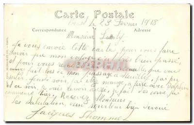 Marinha Militar — O « Carnot », Couraçado de Primeira Linha — ND. Fot. — Verso