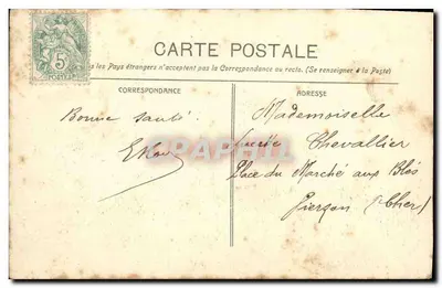Cruiser francês "Charlemagne" — Marinha Militar Francesa — Edit. Chanteperdrix — Verso