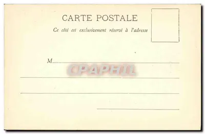 Navio de guerra Charles-Martel — Lembrança da Batalha Naval - PARIS — Editor A. Bourgault, Toulon — Verso