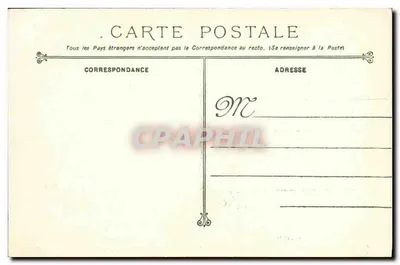 Charles-Martel — Czapla z wieżami — Fototypia Marius Bar, Lyon — Rewers