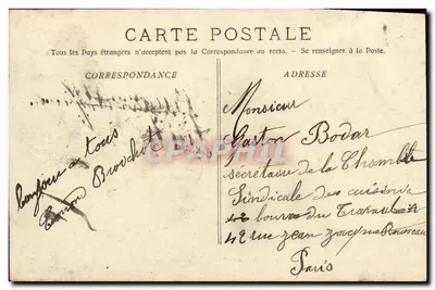 Le "Châteaurenault" Croiseur de 1re classe — A. Bougault n°540 — Verso