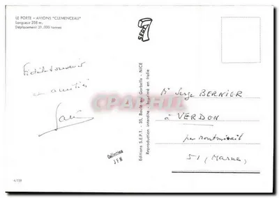 Clemenceau — Éditions S.E.P.T. - NICE — Rewers