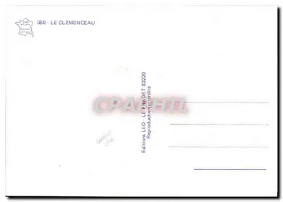 Le Clemenceau — francuski portowiec — Éditions LEO — Rewers