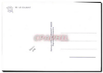 Le Colbert — francuski statek wojenny — Wydawnictwo J.F.M. — Rewers