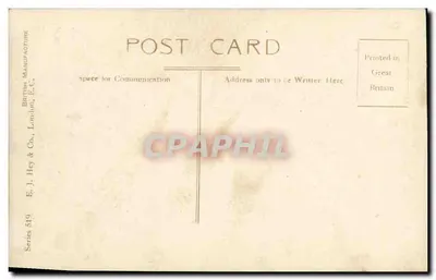 H.M.S. 'Collingwood' — Britse kruiser — E. J. Hey & Co., Londen, serie 519 — Achterkant