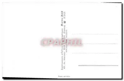 Commandant de Pimodan — Aviso — Marius Bar, Toulon — Verso