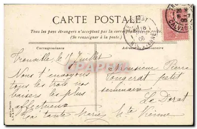 Navio de guerra italiano — vista do mar — editor L.V. & Ch. — Verso
